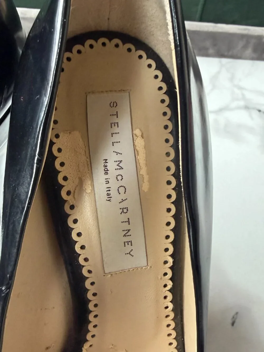 Stella McCartney Black Tortoise Shell Platforms Size 37.5